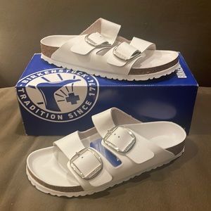 Birkenstock Arizona big buckle white
